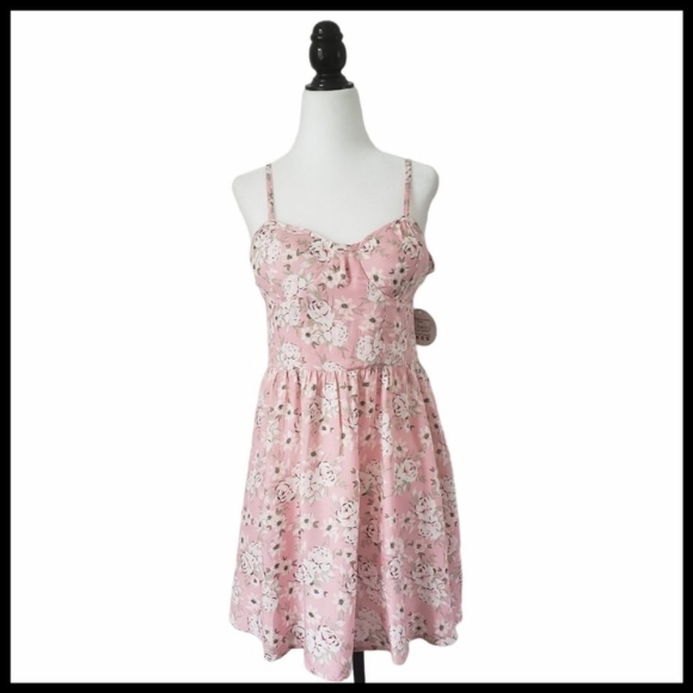 NWT Jolie & Joy Floral Fit & Flare Summer Skater Dress
